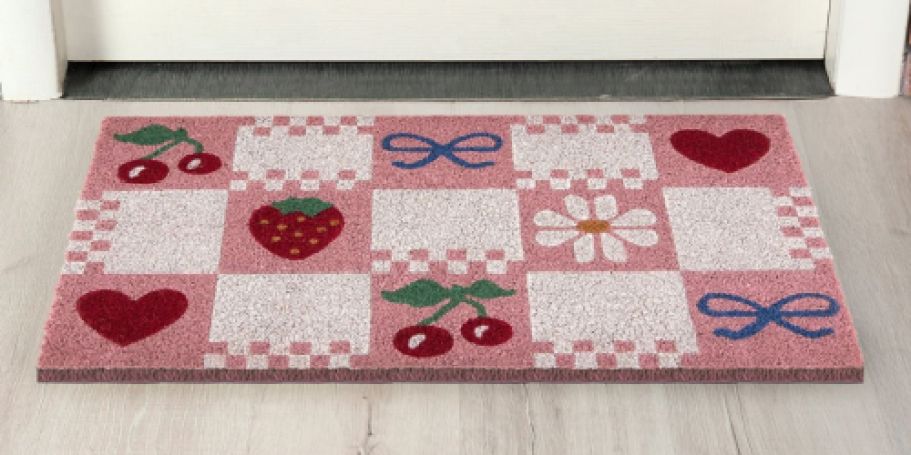 NEW Valentine’s & Spring Doormats Spotted at Walmart