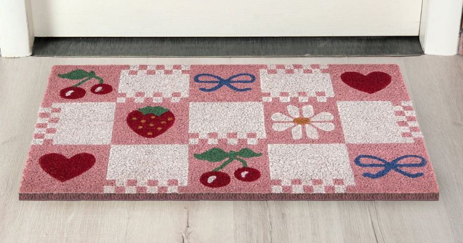 NEW Valentine’s & Spring Doormats Spotted at Walmart