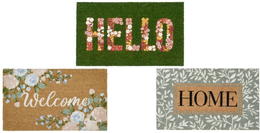 three doormats
