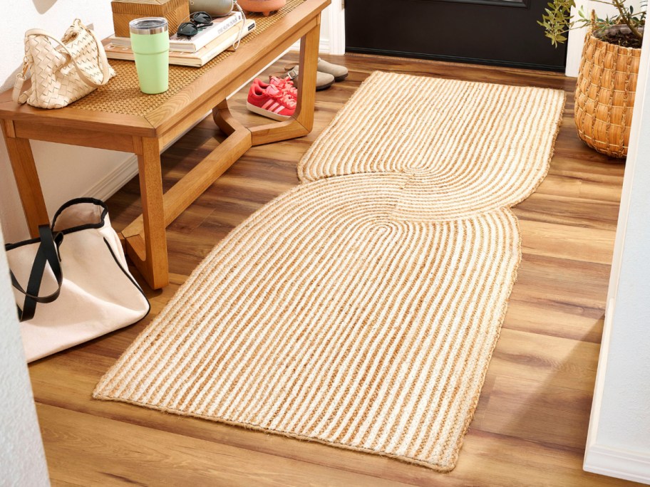 double arch jute runner rug