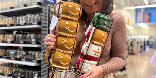 Christmas Stacking Mugs w/ Storage Rack Only $12.97 on Walmart.com