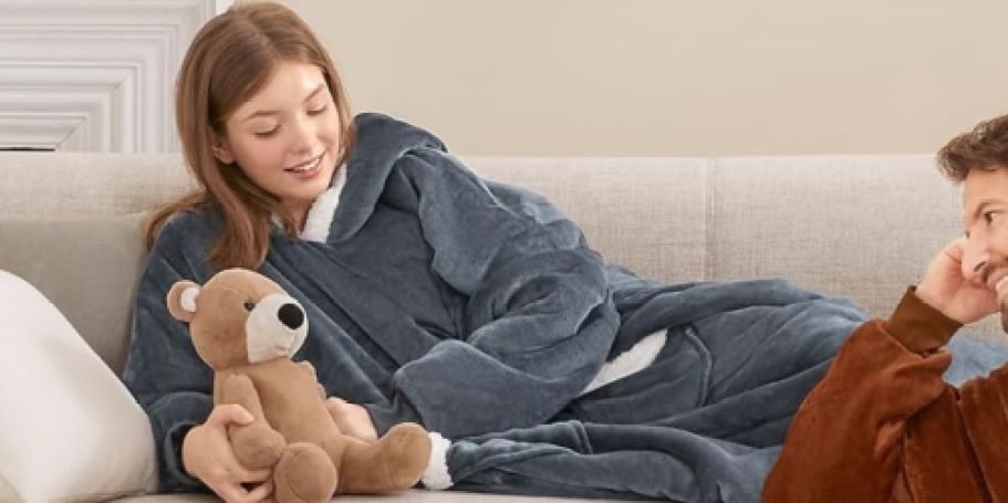 Cozy Wearable Blanket Hoodies from $9.99 on Amazon (Reg. $30) | Last Minute Tween Gift Idea