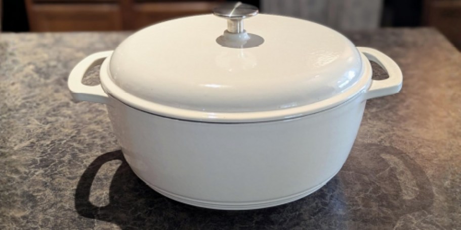 Amazon Basics 6-Quart Cast Iron Dutch Oven Just 29.99 Shipped (Reg. $50) | Over 6,800 5-Star Reviews