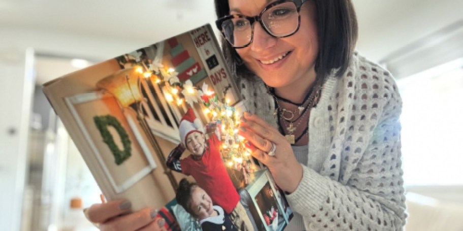 Make an Easy Lighted Canvas Wall Art for the Holidays!