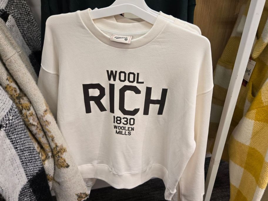 Woolrich Women's Graphic Print Pullover Sweatshirt in store