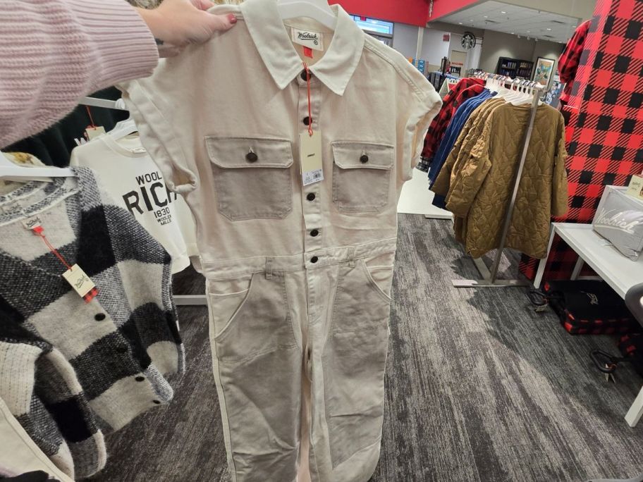 Woolrich Women's Short Sleeve Western Jumpsuit in store