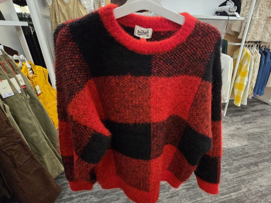 Woolrich Buffalo Check Pullover Sweater in store