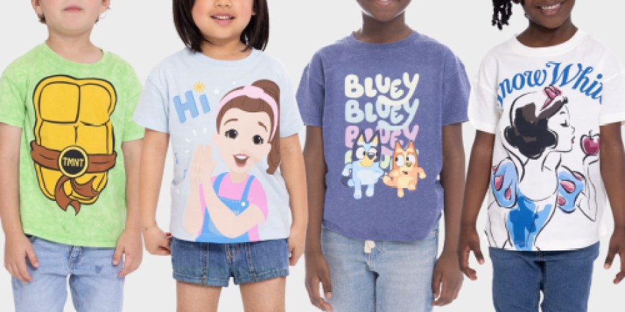 Walmart Kids Character Clothing from $1.99 | Tees, Tutu Dresses, Pajamas, & More