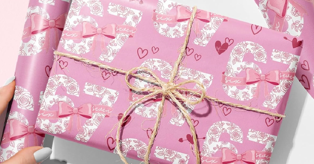 67 Valentine’s Day Wrapping Paper ONLY $3.99 on Amazon (Regularly $9)