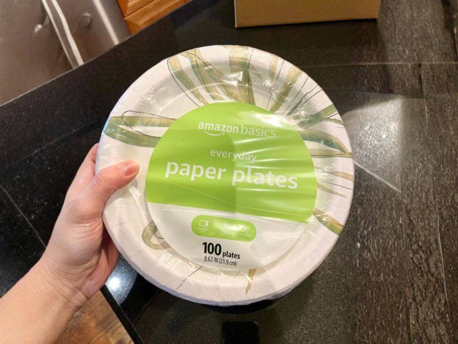 Amazon Basics Paper Plates 100-Count Just $4.77 Shipped