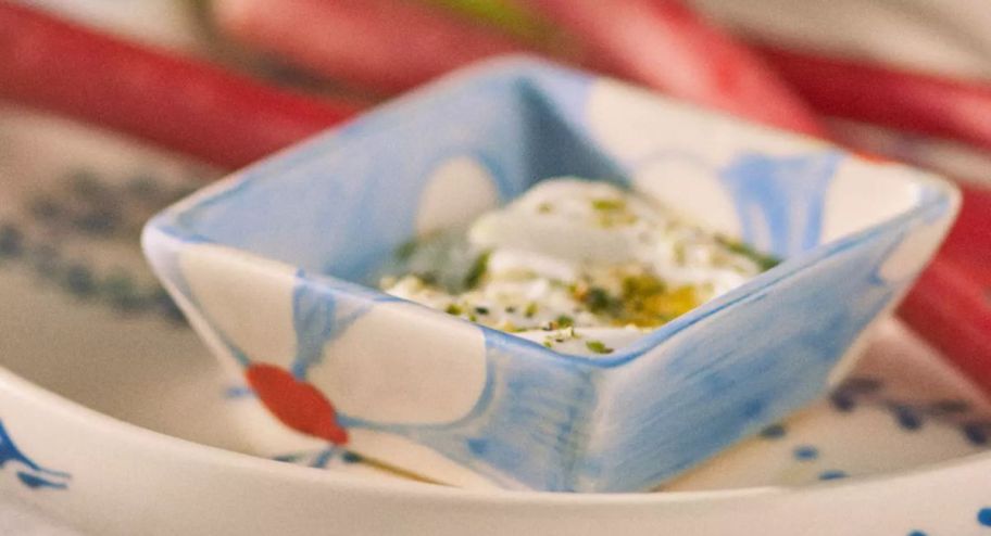 Anthropologie Rise and Shine Ceramic Dip Bowl