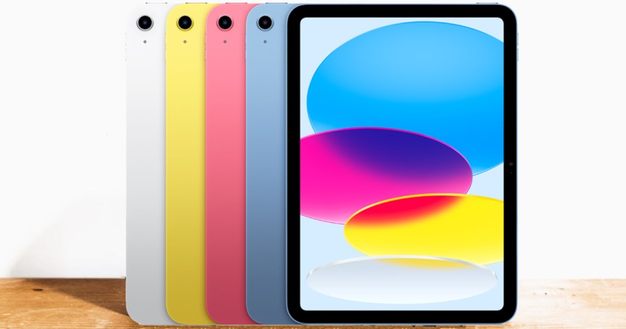 ipads in 4 different colors