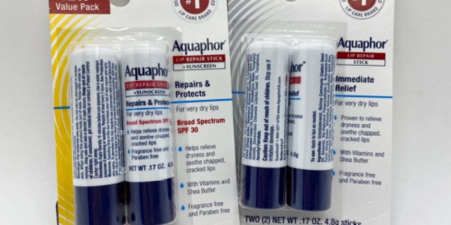 Aquaphor Lip Repair 4-Pack Only $9 Shipped on Amazon (Reg. $17)