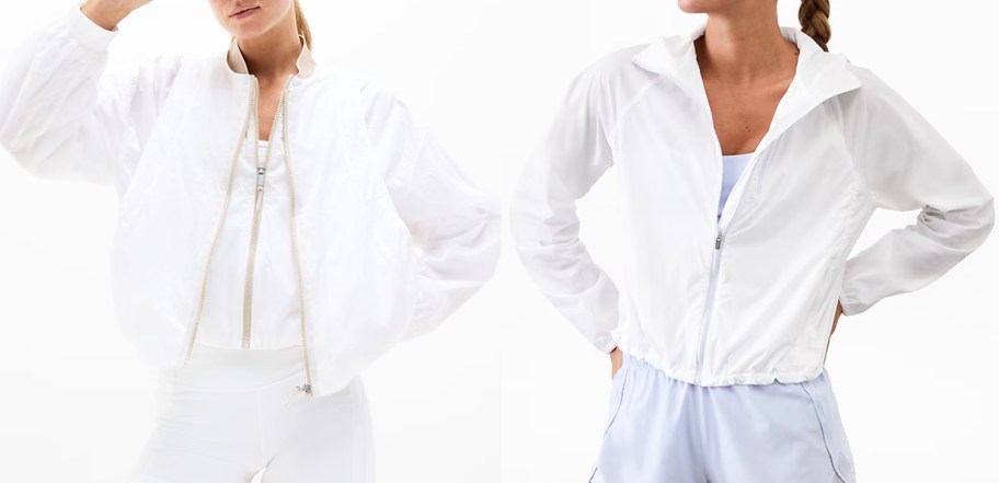 two women in white jackets