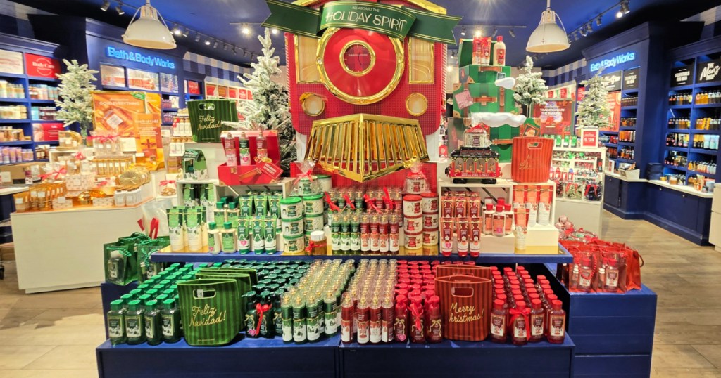Bath & body Works store featuring Holiday shop