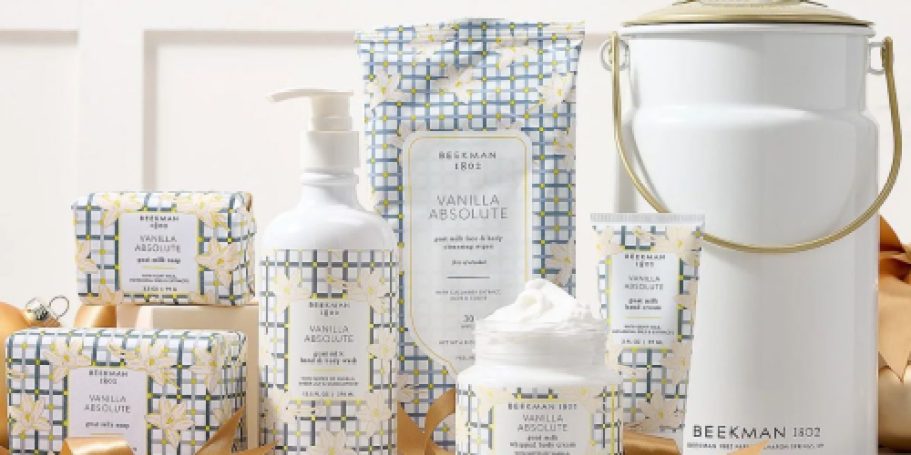 Beekman 1802 Bath & Body 6-Piece Gift Set w/ Milk Pail from $34.98 Shipped ($136 Value)