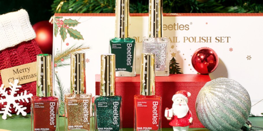 Christmas Nail Polish 6-Piece Set Just $9 Shipped for Amazon Prime Members (Dries in Minutes!)
