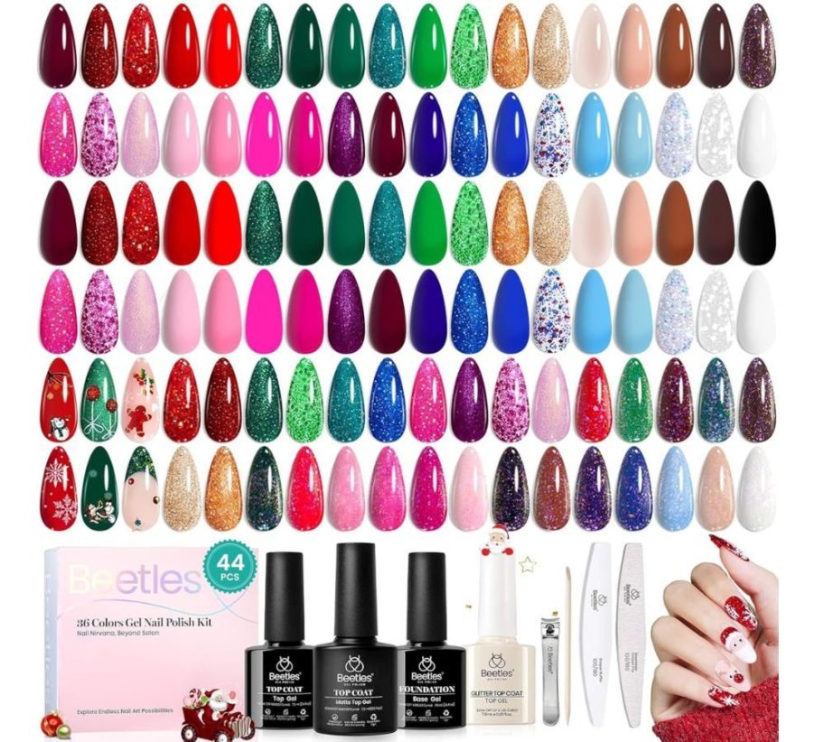 Beetles Christmas Gel Nail Polish 44-Piece Set