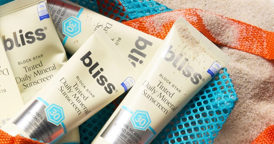 Up to 60% Off Bliss Skincare for Prime Members | Mineral Sunscreens from $14 Shipped (Reg. $38)