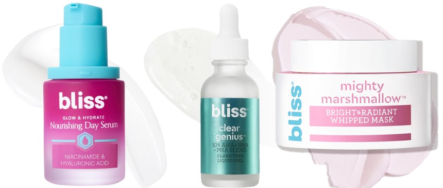 bliss serums and masks