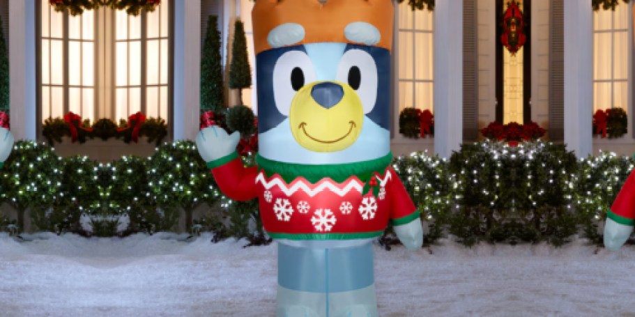 Bluey 8-Foot Lighted Christmas Inflatable Just $59 Shipped for Lowe’s Rewards Members