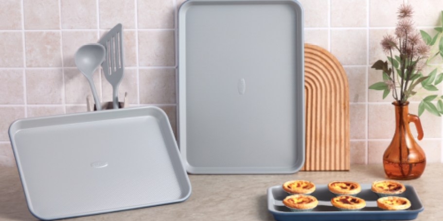 CAROTE 3-Piece Baking Sheet Set Only $19.98 on Amazon (Reg. $50)