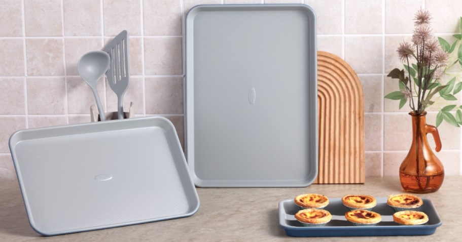 CAROTE 3-Piece Baking Sheet Set Only $19.98 on Amazon (Reg. $50)
