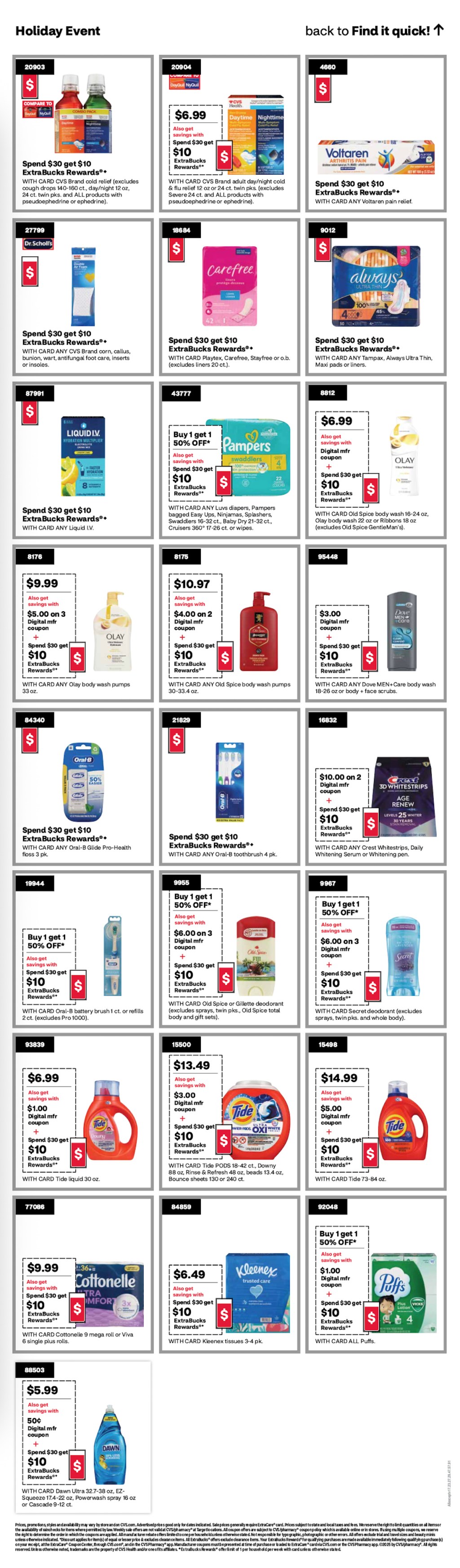 page from CVS ad
