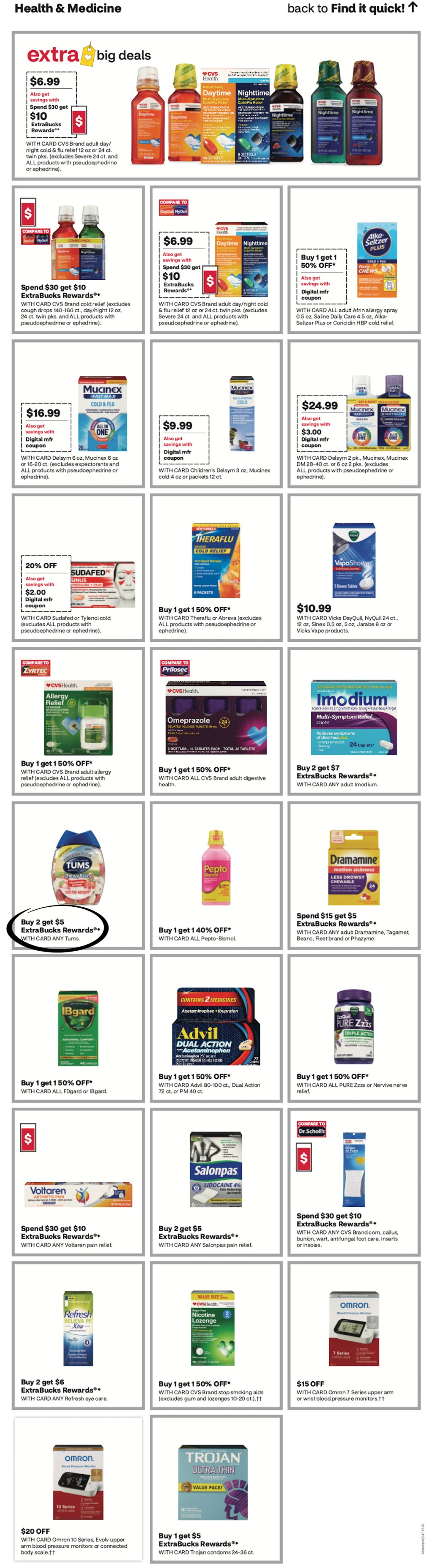page from CVS ad