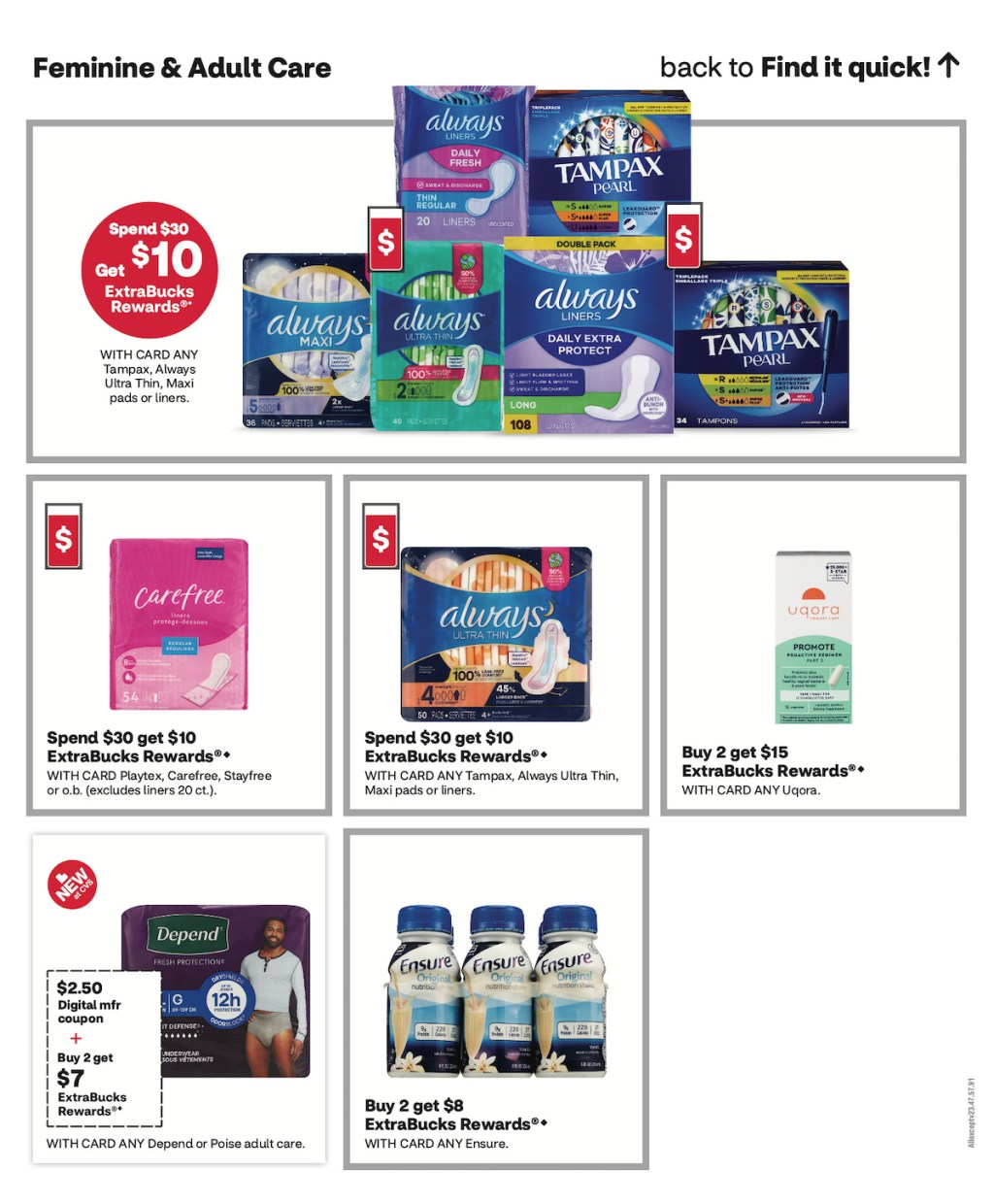 page from CVS ad