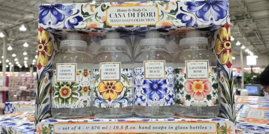 Glass Bottle Hand Soap 4-Pack Only $12.99 at Costco