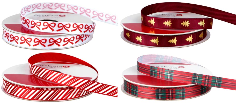 Celebrate It Christmas Narrow Ribbon Rolls