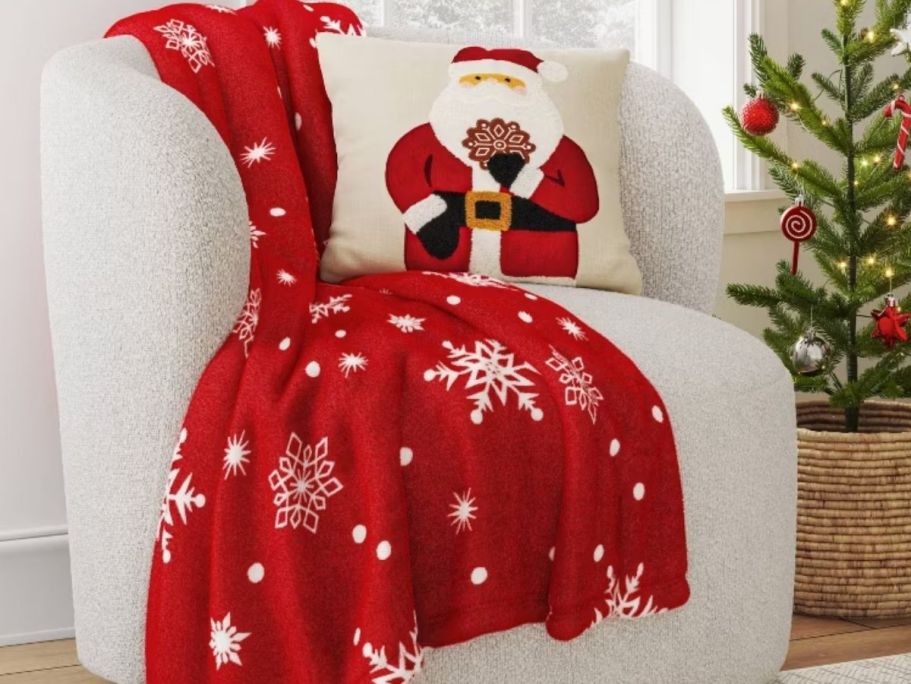 NEW Target Christmas Throw Blankets Only $10!