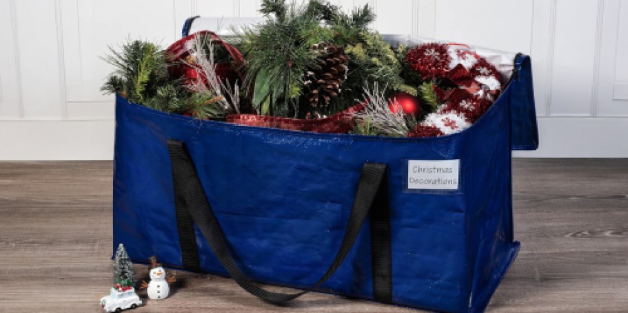 Large Moving Storage Bags 6 Pack ONLY $14.99 on Amazon | Great For Storing Holiday Decor!