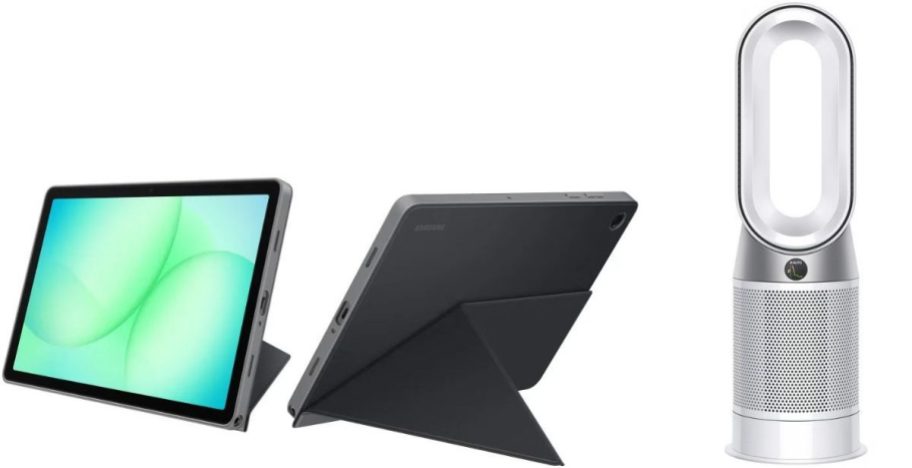 Samsung Galaxy Tab and Dyson Air Purifier Fan
