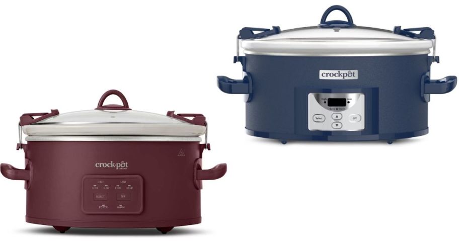 Stock images of two Crock-Pot Slow Cookers