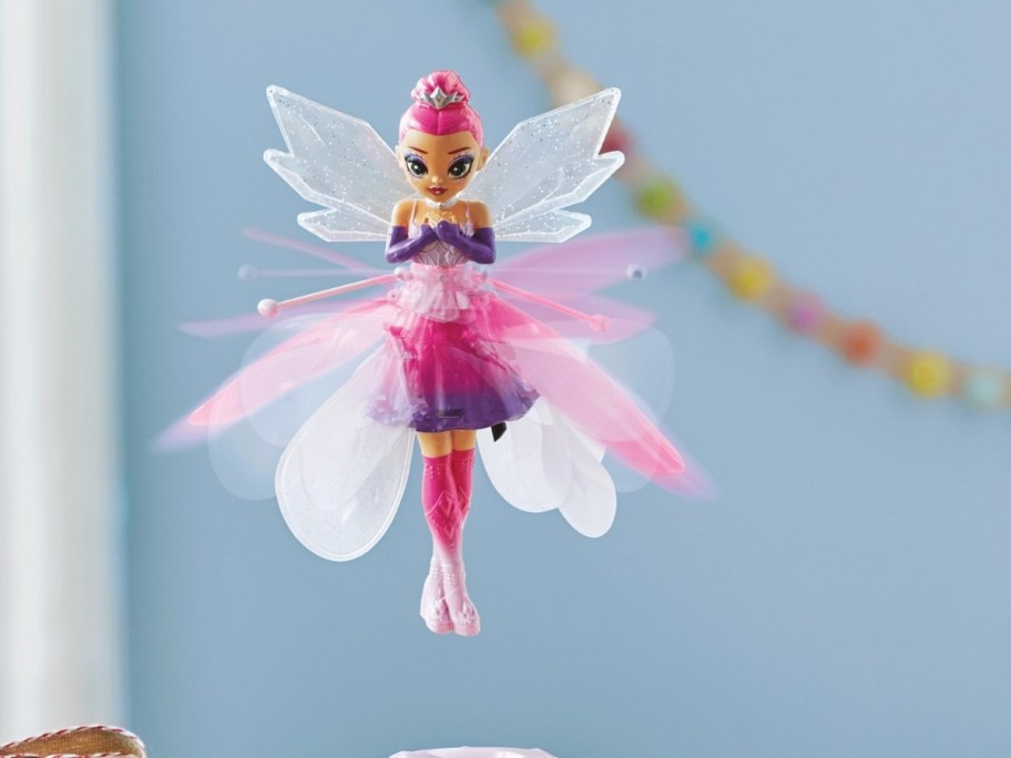 Crystal Flyers Magical Flying Doll flying through the air