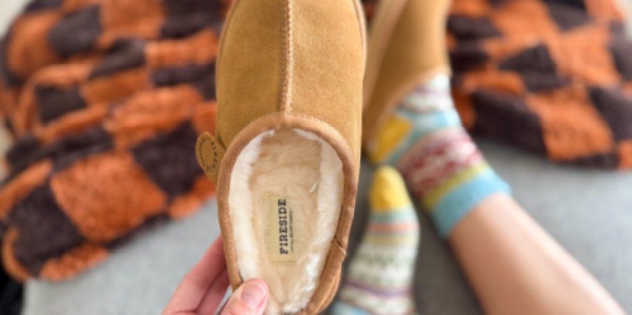 Cozy Dearfoams Fireside Slippers Just $39 + FREE Delivery by Christmas for Prime Members