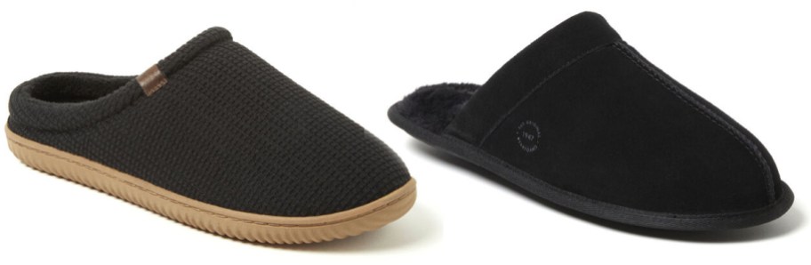 Dearfoams Men's Case Casual Clogs, Kirk Genuine Suede Scuffs