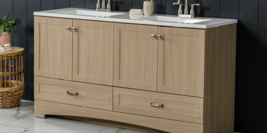 Up to 60% Off Lowe’s Bathroom Vanities + Free Shipping