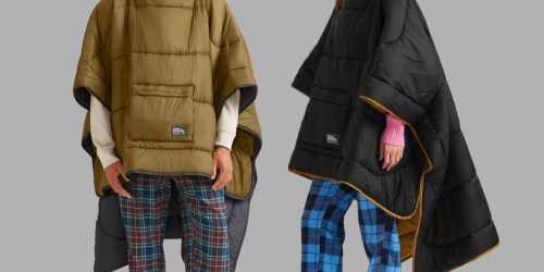 Eddie Bauer PonchoPuff 2-in-1 Blanket & Poncho Just $59 (Regularly $99)