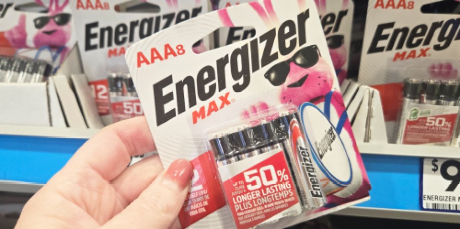 Energizer MAX AAA Batteries 8-Pack Only $3 Shipped on Amazon