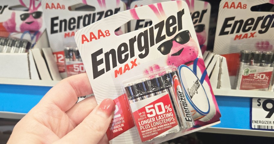 Energizer MAX AAA Batteries 8-Pack Only $3 Shipped on Amazon