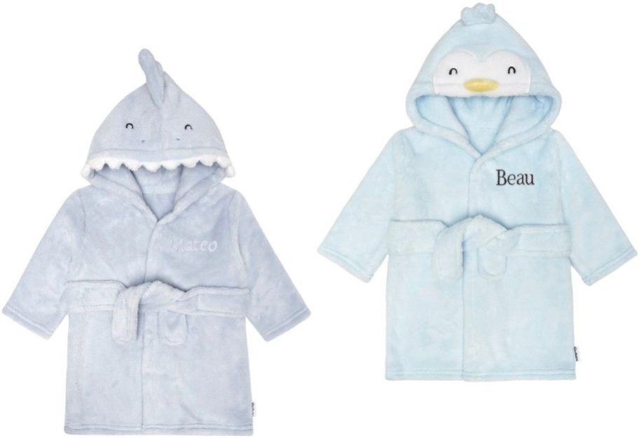 Stock images of two Gerber Animal Robes