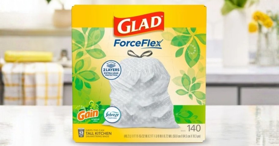 Glad ForceFlex Trash Bags 140-Count Just $17 Shipped on Amazon (Reg. $25)