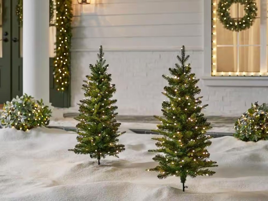 Up to 50% Off Home Depot Christmas Decorations | Twinkling Trees 2-Pack Only $49.98 Shipped