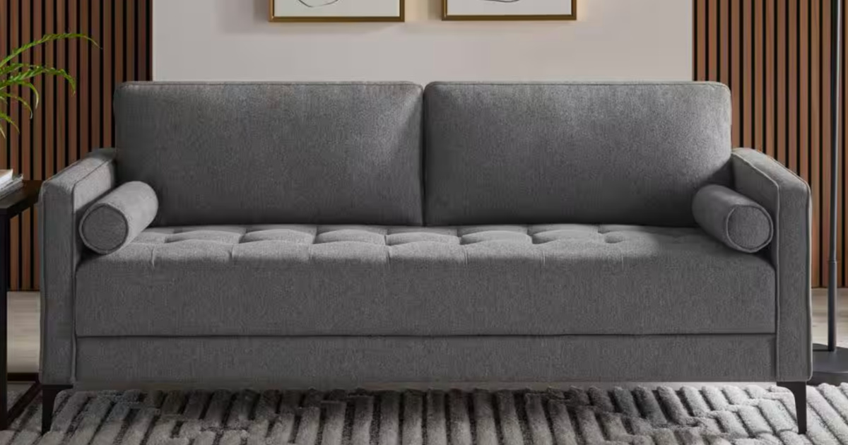 60% Off Home Depot Furniture + Free Shipping – Mid-Century Modern Sofa Just $299 Delivered!