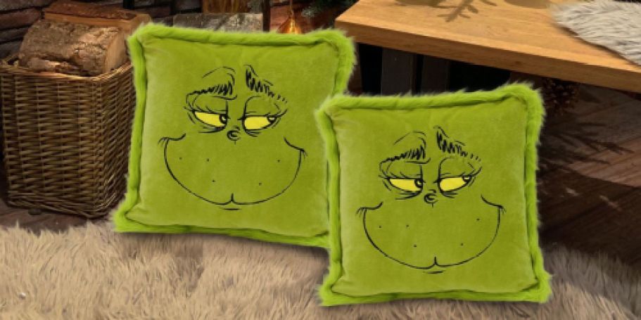 Walmart Holiday Character Throw Pillows Clearance | Grinch, Peanuts, Stitch, & More