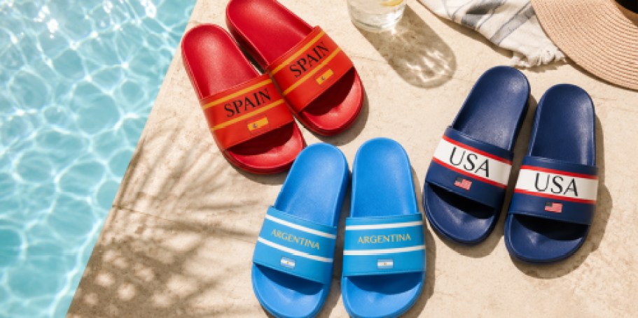 Hurry! Soccer Team Slides & Slippers from $2 on Walmart.com
