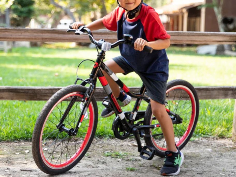 Boy riding a Guardian Bike